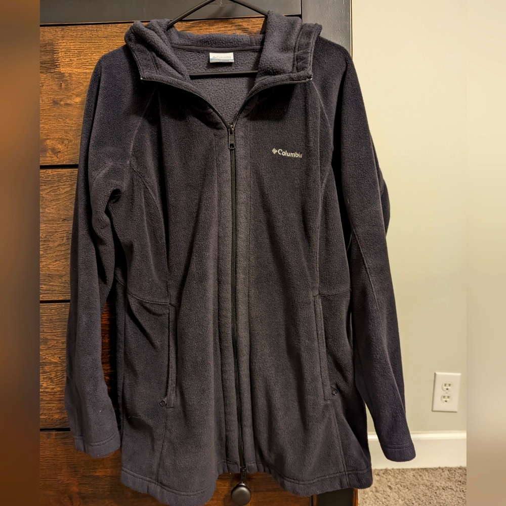 Columbia, Benton Springs II Long Hoodie, XL, Charcoal Heather